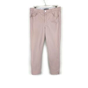 Wit & Wisdom Ab'Solution Ankle Skinny Pants Womens 8 Light Pink High Waist